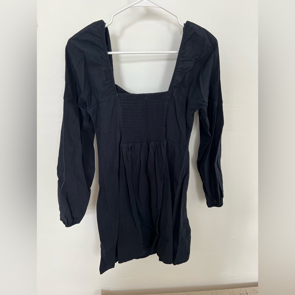 Chic Black Women's smock dress Free People